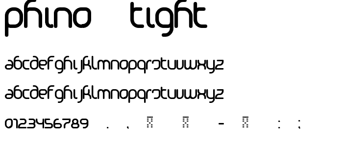 Phino Tight font